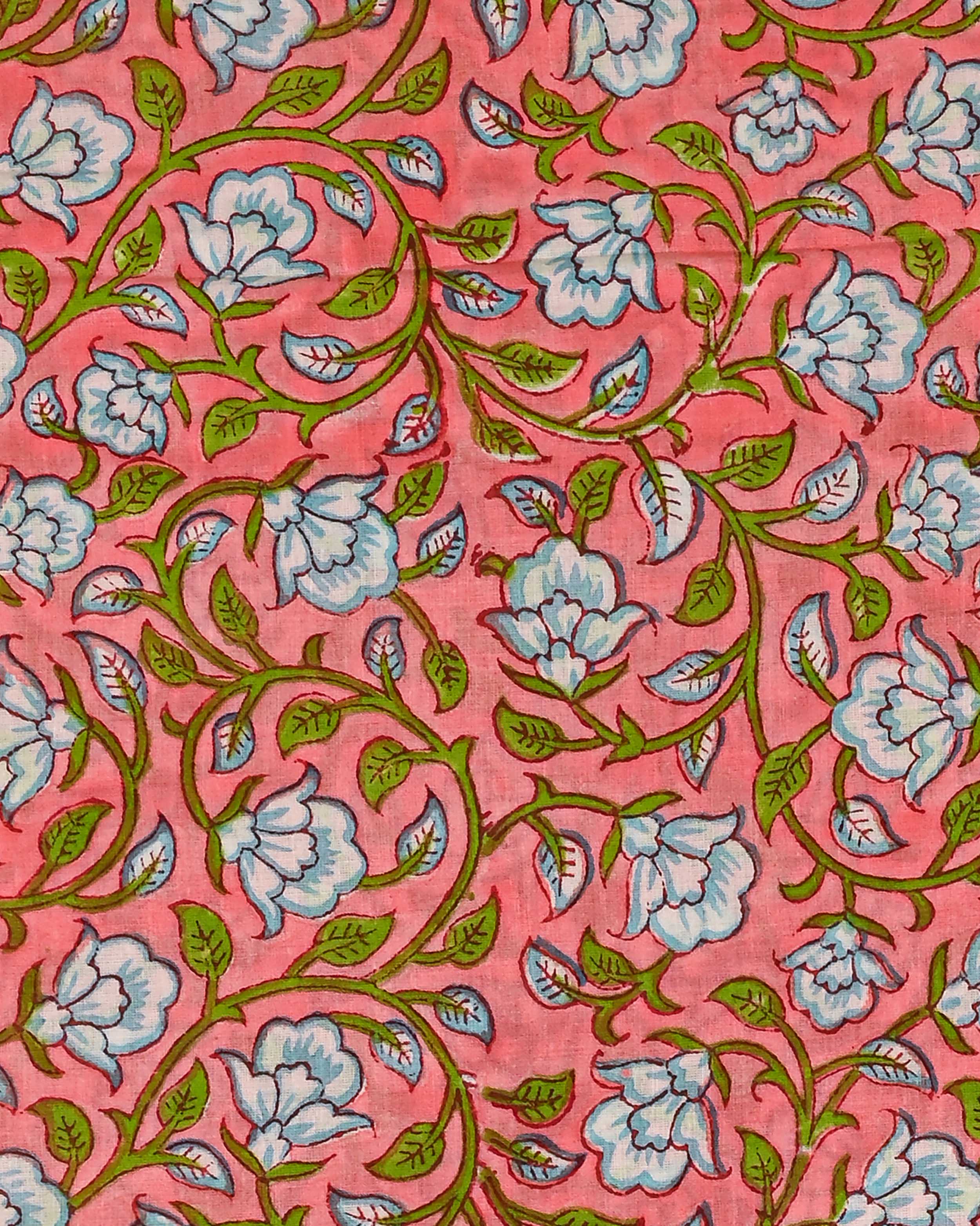 Exclusive Sanganeri Printed Cotton Suit With Organza Dupatta CFCOD08 - Image 3