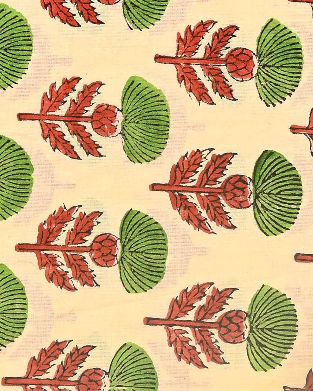 Exclusive Hand Block Print Cotton Suit With Kota Doria Dupatta(BSCOTKO111) - Image 2