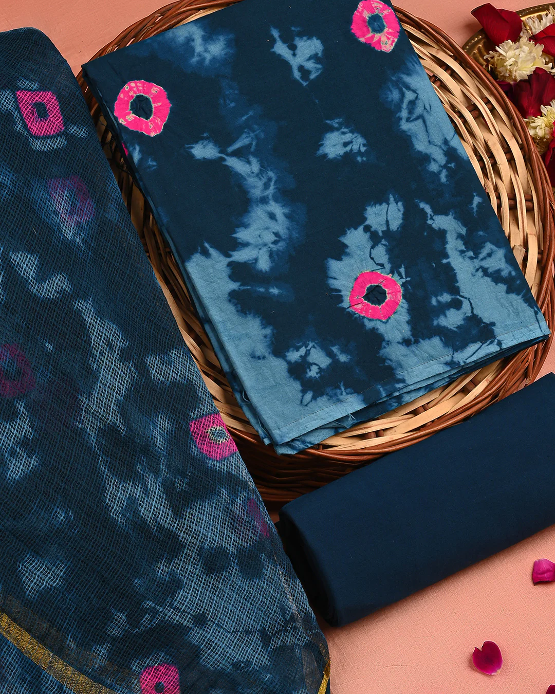 Exclusive Hand Block Print Cotton Suit With Kota Doria Dupatta(BSCOTKO83) - Image 3