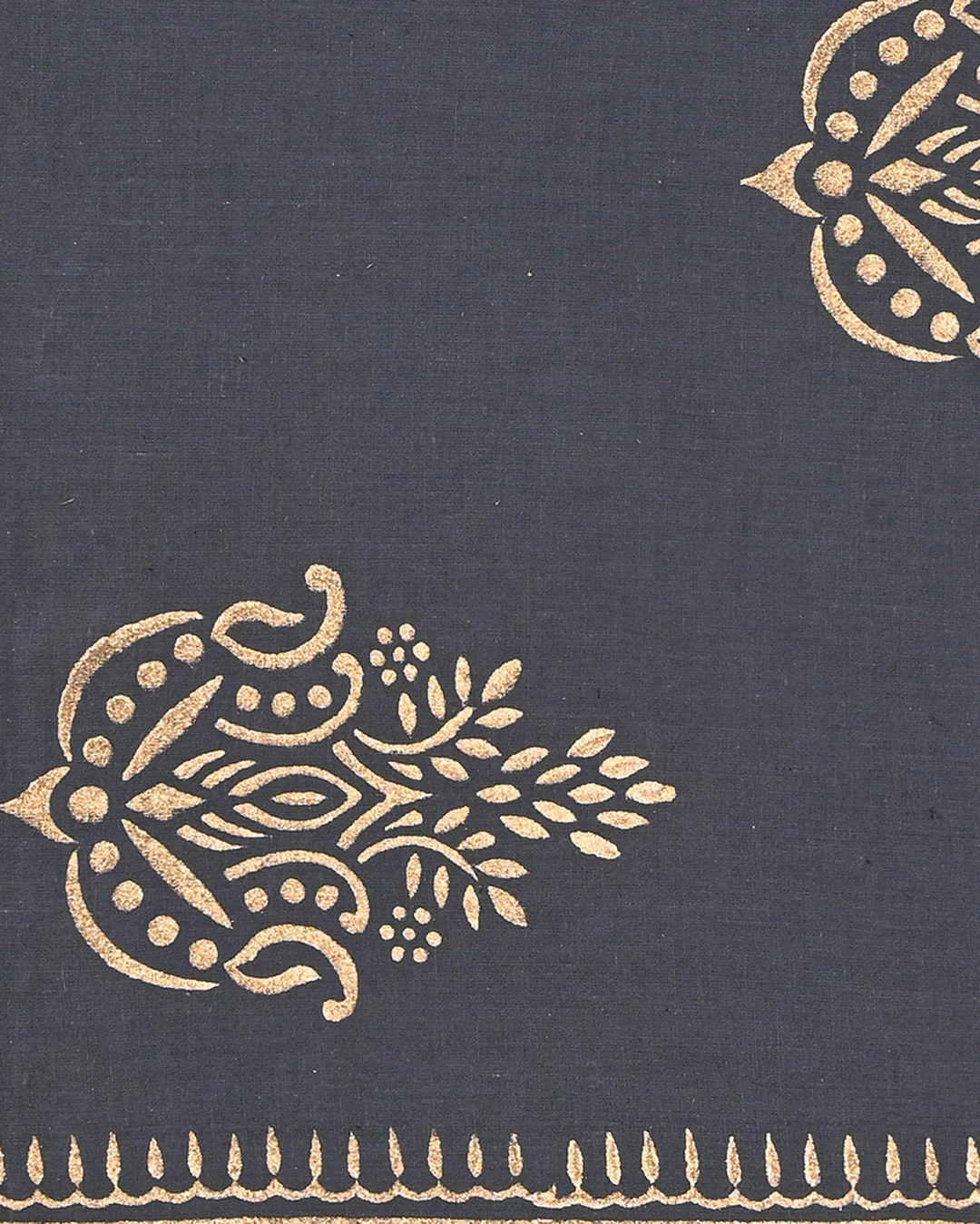 New Traditional Gold Print Cotton Sets With Kota Dupatta CFCOTKO72 - Image 2