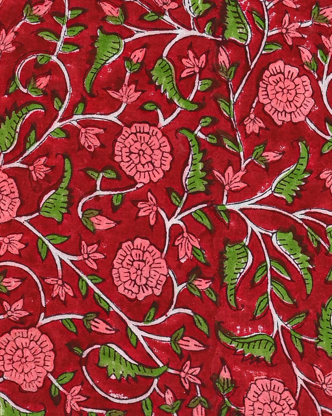 Exclusive Floral Jaal Printed Cotton Suit With Chiffon Dupatta (BSCOTCH56) - Image 2