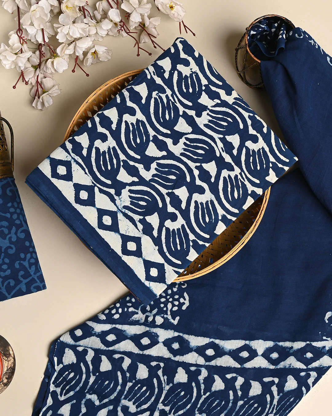 Traditional Dabu Printed Cotton Suit With Cotton Dupatta (BSCOTMU30) - Image 3
