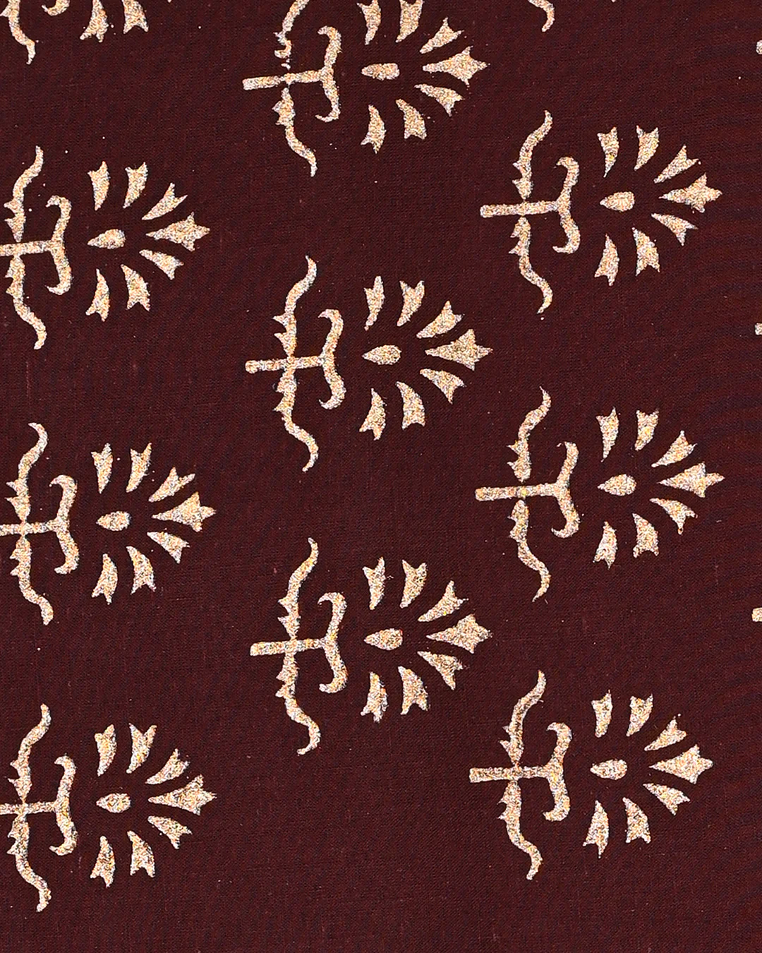 Traditional Gold Printed Cotton Suit With Chiffon Dupatta (BSCOTCH105) - Image 3